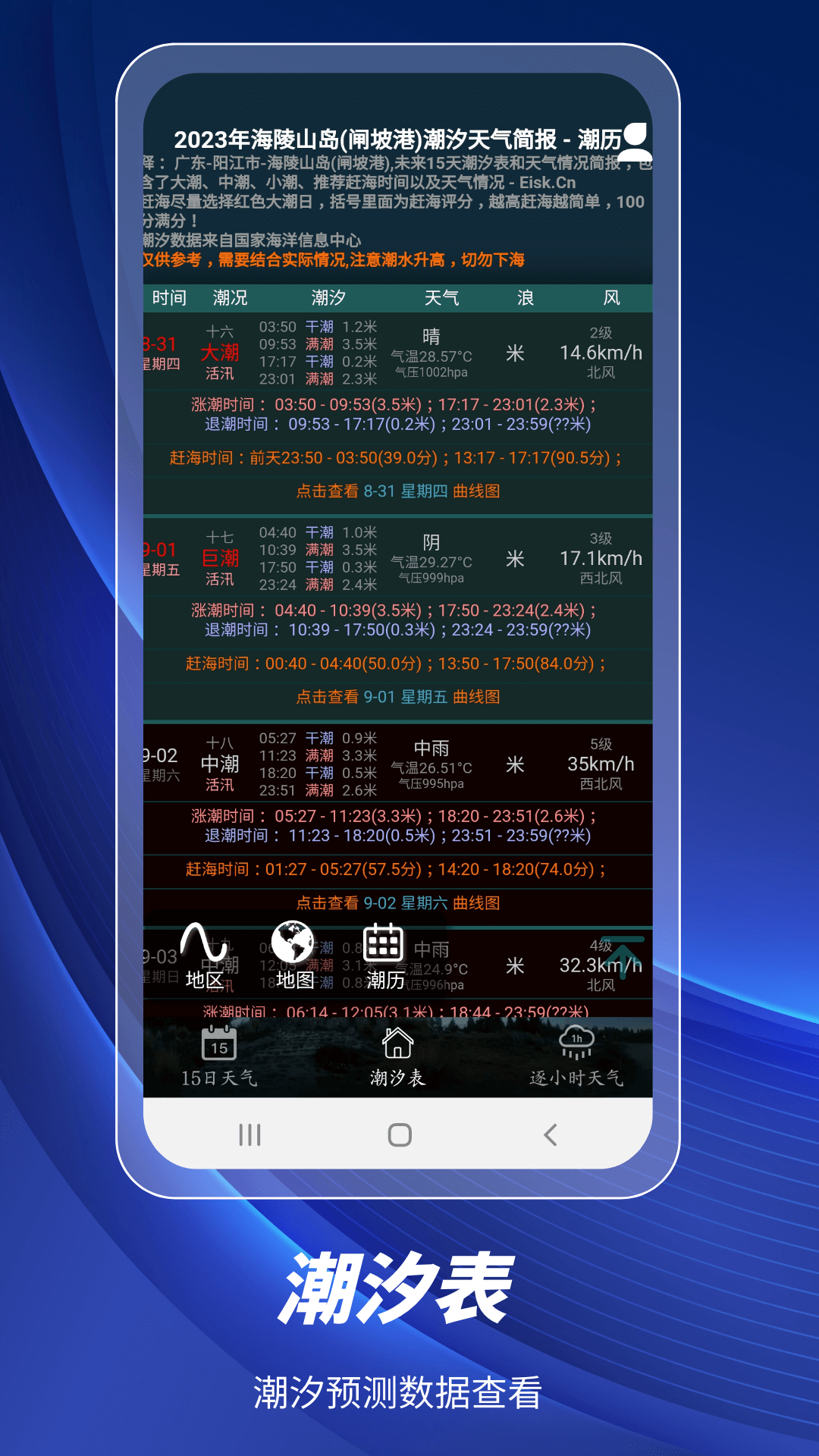 全球潮汐表手机版 2