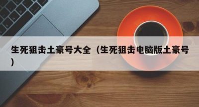 生死狙击土豪号大全（生死狙击电脑版土豪号）