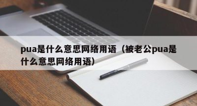 pua是什么意思网络用语（被老公pua是什么意思网络用语）