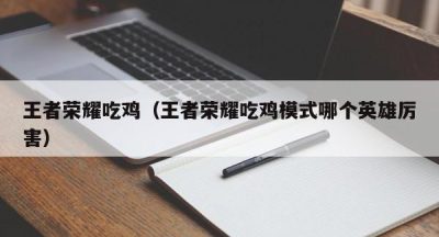 王者荣耀吃鸡（王者荣耀吃鸡模式哪个英雄厉害）
