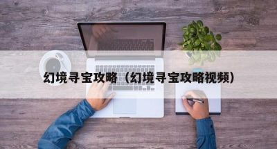 幻境寻宝攻略（幻境寻宝攻略视频）